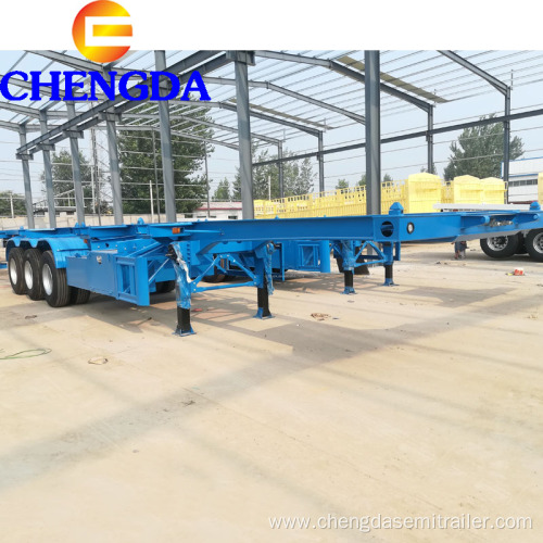 3 Axles 30 Tons Skeleton Container Semi Trailer